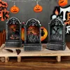 Halloween Toys LED Light Tombstone Lamp Decorative Ornaments Accessories Party Decoration Supplies Kids Favor 220826