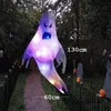 Other Festive Party Supplies Big Size LED Halloween Outdoor Light Battery Power Skeleton Ghost Horror Grimace Glowing Props Decoration 220826