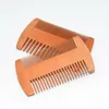 Home Garden 100pcs Wooden Beard Comb Double Sides Super Narrow Thick Wood Combs Pente Madeira Lice Pet Hair Tool P0826