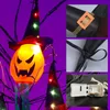 Altre forniture per feste festive Zucca LED Decorazione di Halloween Luce lampeggiante Gypsophila Ghost Festival Dress Up Cappello incandescente Lampada Decor Hanging Lantern 220826