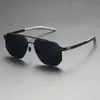 Luksusowe okulary przeciwsłoneczne Mężczyźni okulary przeciwsłoneczne prostokąty okulary retro odcienie pilotów ochrona UV spolaryzowane sport
