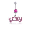 Fashion Letter BRTCH dancer navel ring Piercing Nail Body Jewelry for Girls Jewelry