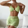 Imprimer célèbre designer bikini une pièce 2022 3pack bikinis jupe de plage tuniques pour la plage couvrir maillots de bain dos croisé maillot de bain maille maillot de bain été