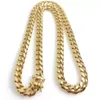 Collane designer Collane Cuban Link Gold Catene Gold Miami Cuban Link Necklace Manco Hip Hop Hop in acciaio inossidabile Collane