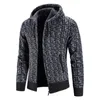 Men's Jackets Autumn Winter Men's Sweaters Warm Cashmere Wool Zipper Cardigan Sweaters Man Casual Knitwear Sweatercoat 220826