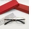 Ny modedesign Optiska glasögon Metall Frame Model 00057 Simple Popular Style Square Transparent Lens kan vara receptbelagda linser