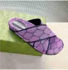 Женские мужские тапочки Роскошные GGity Letter Designer Flat Shoes Slides Classic Flower Couple Rubber Sandals