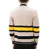 Men's Jackets Spring Men's Sweater Coat Leisure Fashion Striated Cardigan Sweater Jackets Youth long Sleeves Knitted Sweater 3XL 220826