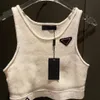 T-shirt da donna firmata Gilet Maglioni senza maniche Maglieria pp Moda T-shirt Top corti Stile Slim Top Cerniera Estate Casual Abbigliamento donna S-L moda YY KI64