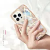 Marble 3in1 Cases For Iphone 14 13 Pro Max 12 11 X XR XS 8 7 6 Plus 3 in 1 Hard PC Soft TPU Hybrid Layer Luxury Fashion Plastic Geometric Stone Rock Shockproof Phone Cover