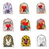 Sıcak satış özel sırt çantası aksesuarları kötü tavşan desen sırt çantaları 2022 moda 3 çanta/set çanta omuz çantası dijital baskı okul sezonu öğrencisi