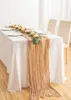 90x400cm Dinning table Runner decoration rust table cloth wedding decoration cotton gauze dusty blue napkins gift