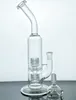 Bang en verre narguilé Eddy Current Double Cage Percolator Tube Hookahs Dab Rig Oil Rig Mobius Matrix Sidecar Wate Bongss Bubbler