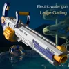 Gun Toys Gatling electric burst water gun large-capacity beach fight charging high-voltage children's toys 220826