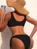 2022 New Ladies Sexy famous designer bikini Backless Suspender One-Piece Swimsuit Women's Clothing