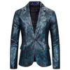 Ternos masculinos Blazers Men estampando Python Print Suit Boutique Personalidade Blazer Men Tamanho grande boate hospedado Vestido de festa S-2xl 220826