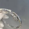 デザイナーブレスレットラブバングルbrandjewelry8ネジブレスレット高級ジュエリーパルセラフルダイヤモンド調節可能なゴールドとシルバーのブレスレット蛇紋石