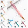 Quicksand Ballpoint Gold Pen Powder Points Freamling Metal Crystal Pen Student Crinting Office Signature Gift Th0155