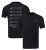 2022 Estate Nuova F1 Formula One Team T-shirt da uomo a manica corta girocollo con personalizzazione dell'abbigliamento da lavoro