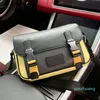 2022 Messenger Bag Double Hasp Men Flap Bolsos de hombro Bolsos de hombro Purso Cuerpo de cuero genuino Correa ancha de alta calidad