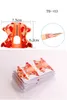 100/500 nagelformar fjärilsformade naglar Art Guide Form Sticker Acrylic UV Gel Tip Extension Golden Nail Paper Holder