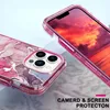 12 Designs Marble 3in1 Case for iPhone 15 14 13 Pro Max 12 11 x xr xs 8 7 6 6 in 1 하드 PC TPU 하이브리드 레이어 패션 플라스틱 석재 록 충격 방지 전화 커버
