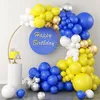 Party Decor Blue Multicolor Balloon Garland Arch Kit Latex Balloons Different Size for Bridal Shower Wedding Jungle Theme MJ0774