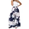 Spodnie damskie Capris Casual Women Lose Spodnie Y2K Floral Printed Palazzo Pants Lac LP220826