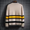 Kurtki męskie swetra sweter z dzianiny Casaco Masculino hombre sweter sweter splatanie Kontrast Sweter SWEAT Casual Men Swatercoat Tricot LL220826