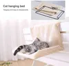 Cat Beds furniture Hanging Bed For Fence Radiator Lounge Chair Pet Sleeping s Comfortable Hammock Kitten Nest Accessories L220826