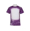 USA Warehouse Party Supplies Wholesale Sublimation Bleached Shirts Heat Transfer Blank Bleach Shirt Bleached Polyester T-Shirts US Men Women