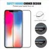 Protecteurs d'écran 3D de haute qualité en verre trempé à couverture complète pour iPhone 14 13 12 11 Pro MAX X XR 7 8 6S Samsung A70 Huawei P50 One Plus 9