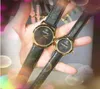 Pulsera de lujo Mujeres Abeja Relojes de pulsera de cuarzo Cinturón de cuero popular Hombres Mujeres Crimen Importado espejo de cristal batería Relojes de pulsera Regalo exquisito de alta calidad