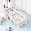 Przenośne nowonarodzone łóżeczka do łóżeczka dla dzieci dla dzieci dziewczęta Podróż dla niemowląt bawełniane łóżeczko Cribs Niemowlęta