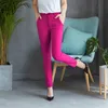 Женские штаны Capris Fashion Streetwear Симпатичная конфетная цветовая пварка