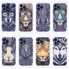 Luxe Watertransfer Ontwerp Lichtgevende TPU Dier Iphone Case voor iPhone 15 14 13 pro 12 11 XR XS max Frosted zachte Telefoon Cover