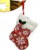 Décoration de Noël bass de neige arbre de Noël arbre suspendu décor bas bas de santa claus sock chaussette de bonbons