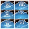 Basketballerseys Menorth Carolina Tar Heels College 00 Eric Montross 12 Phil Ford 21 Donald Williams Retro Basketball Jersey heren genaaid aangepaste nummer NAM