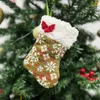 Décoration de Noël bass de neige arbre de Noël arbre suspendu décor bas bas de santa claus sock chaussette de bonbons