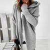 Femmes Fourrure Fausse Fourrure Long Cardigan Femmes Pull Automne Hiver Manches Chauve-Souris Pull Tricoté Veste Lâche Dames Chandails Cardigans 220826