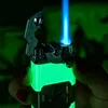 Creativo metallo bilanciere luminoso torcia accendini antivento accendisigari gas butano jet più leggero accessori per fumatori gadget