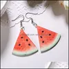 Version de charme de la petite boucle d'oreille acrylique fraîche Accessoires de bijoux de mode d'été Boucles d'oreilles de fruits Drop Livraison 2021 Newdhbest Dh8AT