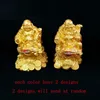 Decoratieve objecten Figurines Lucky Feng Shui Maitreya Boeddha Statue Figurine Money Fortune Wealth Chinese Golden Frog Home Office Tabletop Decoratie 220827