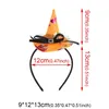 Bred Brim Hats Halloween Witch pannband Glitter Mini Pointy Headpiece Hair Hoop For Costume Props Accessory 220826