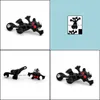 Stud Earrings Red Crystal Punk Black Cat Kitten Impalement Earring Drop Delivery 2021 Jewelry Lulubaby Dhndo