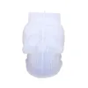その他の芸術品と工芸品大きな頭蓋骨の形状シリコンキャンドルモールドエポキシモールドハンドメイドソープアイスキューブ金型シリコンハロウィーンホームデコレーションフード20220826 E3