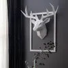 Oggetti decorativi Figurine Testa di animale 3D Appeso a parete Decorazione Statuetta di animali Decorazione della parete del soggiorno Decorazione di interni per la casa 220827