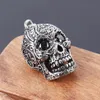 High Quality Skull Pendant Mens Stainless Steel Large Sugar Skull Pendant Necklace for Man stainless steel charm271Y2562374