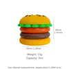 casa barattolo per hamburger Contenitori in silicone Contenitori per vaporizzatore Dab Wax Contenitori per erbe secche