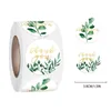 Wrap Prezent 500pcs/Roll Classic Green Rośliny Labelka Zakładka DZIĘKUJĘ DZIĘKUJĘ SEALKING 1.5 '' Cartoon Animal Stickers na wesele
